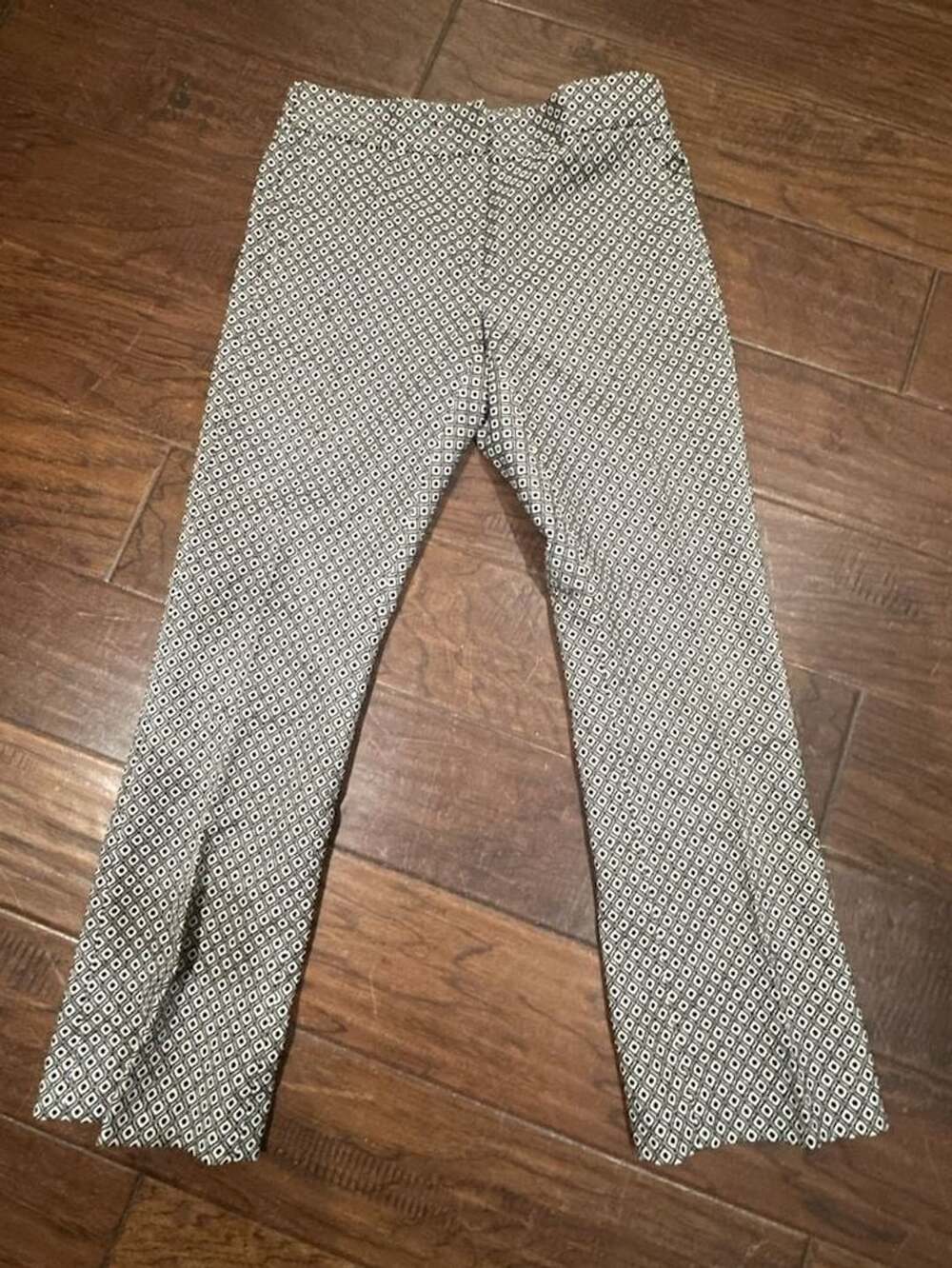 Chelsea28 Black White Geometric Print Trousers Pants Size 0